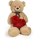 Orso Peluche Gigante 100 cm Orso Peluche gigante San Valentino Orso Peluche Gigante Con Cuore Altissima Qualita' Modelli Asso