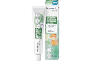 ‎TETESEPT tetesept Baby Erkältungszeit Balsam – 30 ml - Aromaöle Bio-Thymian und Bio-Myrte für einen befreienden Duft-Effekt – Wohltuende, milde Aroma Pflege für Babys ab 3 Monaten