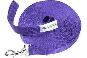 Maximum Pet Products Dog Training Lead (65ft/20m, Purple)
