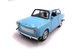 ‎H-CUSTOMS H-Customs Trabant Trabi Modellauto Auto Lizenzprodukt 1:34-1:39 Blau/weiß