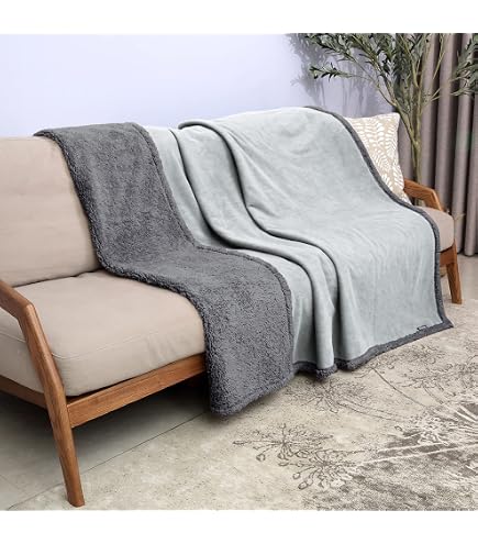 Joe Flanell-Überwurfdecke – Weiche Kuscheldecke Für Couch & Bett, 152 X 127 Cm