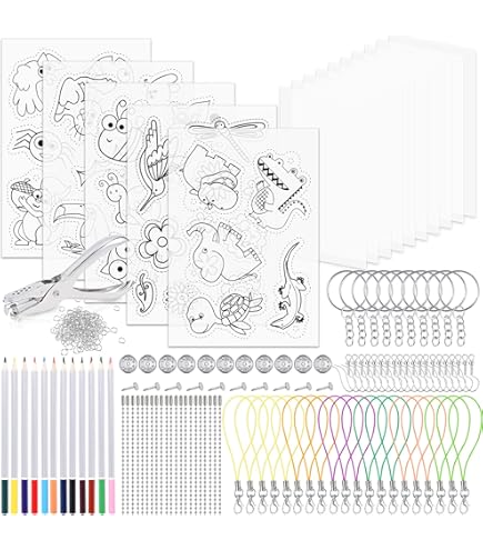 Funtopia 250 stuks krimpkous plastic plaat kit