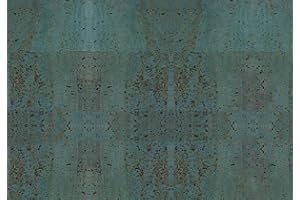 Simaru Kork/Korkstoff - Eine edle, vegane Leder Alternative - in vielen Farben (türkis, 50 x 30 cm)