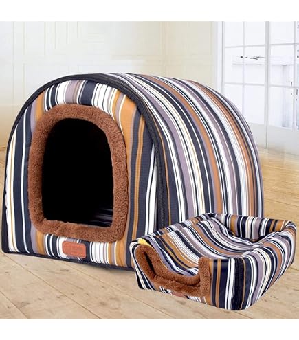 DG Catiee Extra Großes Hundehaus, 2-in-1 Als Höhle Oder Sofa – Wasserdicht, Faltbar, Für Hunde Und Katzen Bis XXL