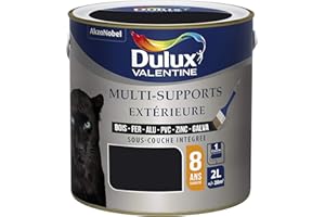 Dulux Valentine Peinture Multi-Supports Extérieure - Satin Noir 2L