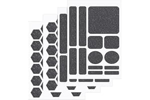 Gosknor 4szt Szare Antypoślizgowe Taśmy Antypoślizgowe, Różne Kształty Paski Telefonu Wstępnie Przycięte Naklejki Samoprzylepne do Telefonów Komórkowych Etui Myszy Tabletów i Urządzeń Smooth