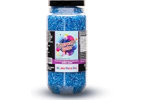 ‎HOPSER FOOD FUN Premium Zuckerwattezucker Grob Dose Spezialzucker Kristalle (700 g, Blaubeere)