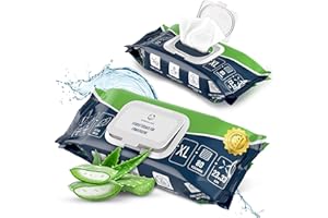 Sensalou Lingettes Humides XXL 23×33 cm Pour Corps & Surface – Ultra Douces, Sans Alcool, Peau Sensible – Usage Quotidien, Soins Hygiène, Lingettes Épaisses – Paquet 80 Pièces