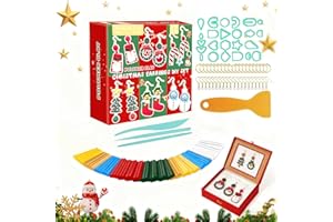 Allony Air Dry Clay, Noël Pate à Modeler, Pate a Modeler Autodurcissante, Boucles d'oreilles DIY, Argile Cuisson au Four, Cadeau Créatif pour Le Bricolage, Fête de Noël, Cadeau d'anniversaire