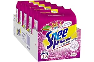‎SPEE Spee, Megaperls Color 3+1, Colorwaschmittel, 90 (5 x 18) Waschladungen, Reinheit, Strahlkraft und Frische für deine Buntwäsche - zum schlauen Preis
