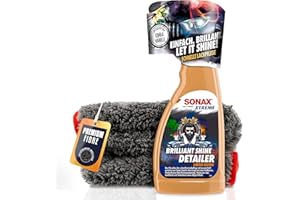 AUTOPFLEGE Sonax Xtreme Brilliant Shine Detailer Kit de nettoyage de peinture pour voiture 500 ml + chiffon de polissage | Nettoyant pour entretien rapide de la peinture pour une brillance fraîche avec effet