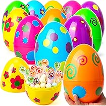 Lot 50 Œufs De Pâques En Plastique à Remplir - 6 Couleurs - Taille 6x4 Cm - Pour Cadeaux, Bonbons, Chasse Aux Œufs - Réutilisables