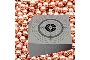 SHOOT-CLUB24 2500 H&N verkupferte Luftgewehr Punktkugeln Kaliber 4,40 mm im Beutel + 10 ShoXx.? Shoot-Club Zielscheiben 14x14 cm mit zus?tzlichen grauen Ring und 250 g/m2 - ShoXx.? Set