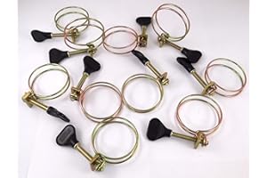 YAMITSU Kockney Koi Double Wired Hosing Clips - Black 1.75" (Box of 10)