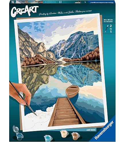 Ravensburger Dipingere con i Numeri 28468 - Delfini amichevoli - per