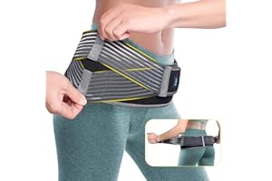 IDONUA Sacroiliac Hüftgürtel für Damen & Herren, Beckengurt, SI-Gelenke Bandage, Lindert Ischias, Iliosakralgelenk(ISG), Bein und Sakrale Nervenschmerzen, Verstellbare Diamant Kompressions Unterstützung-M