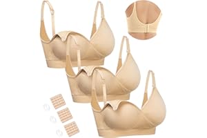 HOFISH mittelstarker Schwangerschafts- und Still-BH, Nahtloser V-Ausschnitt-Still-BH für Schwangerschaft und die Zeit nach der Geburt