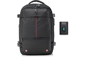 CELIMS - Sac à Dos de Voyage Sous Vide | Cabine 55x35x25 | Compression | Avec ou Sans Pompe | Avec ou Sans Roulettes | Noir ou Gris