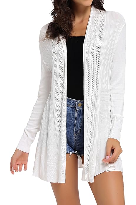 Gilet Donna Lungo Elegante Gilet Lungo Da Donna Estivo – Cardigan