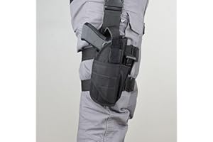 YOCOOL Fondina Pistola Gamba Tattica per Coscia Tattica Airsoft Combattimento Regolabile Appeso destra Universale con portariviste per Beretta