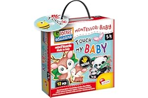 LISCIANIGIOCHI Lisciani - MONTESSORI BABY : Touch My Baby - Para Niños de 1 a 4 años - Juego Educativo Desarrollo Sensorial - Aprendizaje MONTESSORI Táctil - Juego Lúdico e Intuitivo - Fabricado en Italia