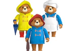 Rainbow Designs Official The Adventures Of Paddington Bear - Adjustable Early Years Plastic Toy Play Figure Bundle Children's Learning And Developmental Toy, 3 Pieces