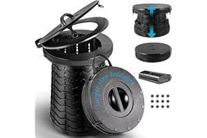 Tabeskly Camping Toilet Portable, Folding Portable Toilet for Adults Luggable Camper Festival Caravan Port Loo Campervan Car Travel Cassette Portaloo Composting Chemical Toilet Commode