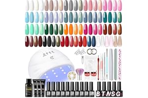 COSCELIA Zestaw żelowych paznokci z 3 kolorami Zestaw do przedłużania paznokci UV LED + 20 kolorów półtrwały lakier do paznokci + bazowy zestaw narzędzi do manicure dla początkujących