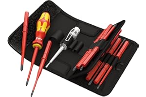 ‎WERA Wera 05003484001 Kraftform Kompakt VDE 16 extra slim 1, Isolierter Schraubendreher Wechselklingen Satz, 16-teilig