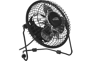 Speedlink TORNADO METAL Desk Fan - Refreshing air circulation, Black