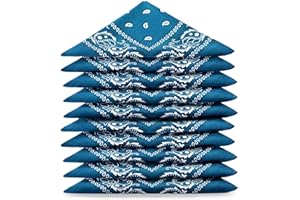 ...KARL LOVEN BANDANA set da 5 10 20 - Motivo Paisley Mandala - 100% Cotone - Spessore Superiore - 20 Colori Esclusivi