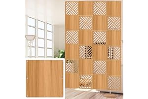 WAHHWF biombo separador de ambientes Separador de ambientes colgantes, Partición de pantallas de panel de bricolaje para dormitorio, Separador de decor de pared de privacidad plegable con todos los accesorio