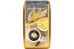 ‎Q RICE Q RICE Klebreis – Schwarzer, klebriger Langkornreis – Ideal für die asiatische Küche & für Desserts – 1 x 1 kg