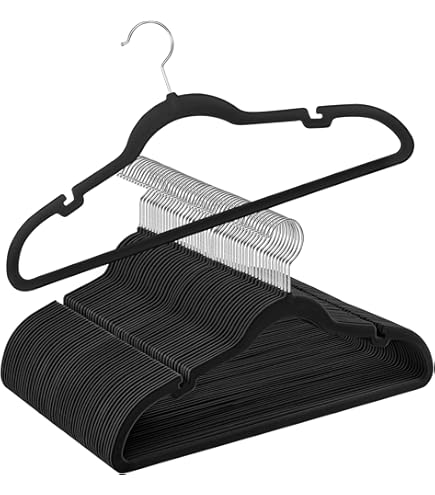 SONGMICS Kleerhangers, 50 Stuks, Kleerhangers Van Kunststof, Met Brede Schouderinkepingen Broekstang 360 Graden Draaibare Haak Ruimtebesparend 41 6 X 21 4 Cm Voor Kast Grijs Crp060g01 2001876539