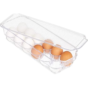 Eierdispenser voor koelkast, eierdispenser met wielen voor