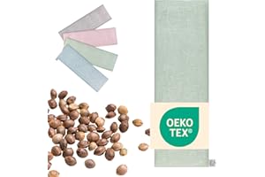 FLORA FURORA Cuscino Noccioli Ciliegia riscaldabile | Grande XXL lungo 60x20 cm | Cuscino Termico cervicale, semi di ciliegio: collo, spalle, schiena, stomaco | Senza sostanze nocive: OEKO TEX