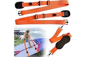 ‎JEEZAO JEEZAO SUP Tragegurt, Kajak Schultergurt Verstellbarer, Hochleistungs Tragegurt für Surfbretter Paddleboard Longboard Stand Up Paddle Board