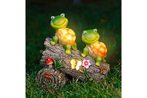 THE ENCHANTED GARDEN BRINGING GARDENS TO LIFE IL GIARDINO INCANTATO Tartarughe solari Ornamenti da giardino Decorazione per esterni Accessori per la decorazione della casa