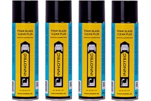 MP PRODUKT 4 Stück Innotec Foam Glass Clean Plus - Lebensmitteltauglicher Glasreiniger - Schlierenfrei, hinterlässt keinerlei Rückstände