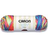 Simply Soft Paints Yarn (4) Medium Worsted Gauge 100% Acrylic - 5oz - Rainbow Bright - Machine Wash & Dry