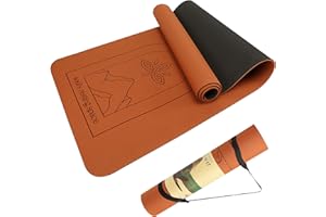 NIDRA SOUL'S RESTING SPACE Nidra Yoga Mat, Professional Yoga and Pilates Mat for Women and Men, TPE Eco-friendly Non-Slip Base Yoga Mat for Floor Exercises, Fitness, Workout and Meditation 183cm x 61cm x 6mm