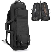 GOBUROS Taktischer Gewehrrucksack – Weiche Tasche Für 28 Zoll Gewehre, 3 Magazintaschen, Molle-System, Abschließbarer Reißverschluss – Für Jagd & Schießen