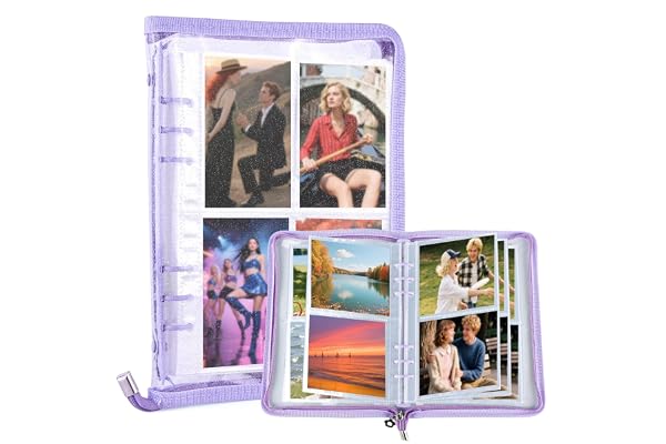 Kpop Photocard Binder, A5-ringpärm, vattentålig Kpop fotoalbumhållare – Fotokortsalbumorganisatör för studenter och flickor, för vykort och fotokort
