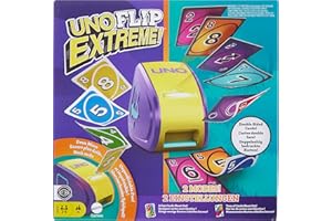 Mattel Games Jeu de Cartes UNO Flip Extrême, pour Enfants, Adultes et familles, associe UNO Flip et UNO Extrême en Un Seul Jeu, JCH61
