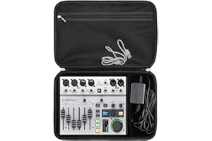 Aproca Hartschalen-Reisekoffer, passend für Behringer Flow 8 / Xenyx 802 Premium Digital-Mixer mit 8 Eingängen