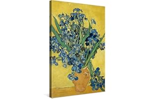 PICANOVA – Vincent Van Gogh Irises May 40x60cm – Quadro Su Tela – Stampa Incorniciata Con Spessore Di 2cm Altre Dimensioni Disponibili Decorazione Moderna