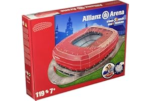 MEGABLEU Puzzle stadionowe 3D Allianz Arena Münc.rot