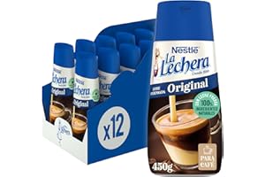La Lechera Botella de leche condensada Sirve Fácil, 450 g (Paquete de 12)