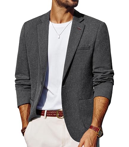 Veste Blazer à Fleurs Homme - Coupe Slim Fit Imprimée - Style Décontracté Élégant Bleu Nuit