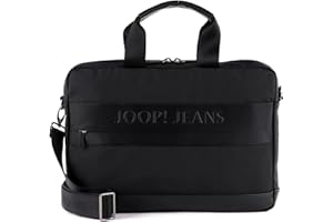 Joop! Jeans - Aktentasche für Herren, Modische Tasche für Männer in Schwarz, verstellbarer Schultergurt und Laptopfach